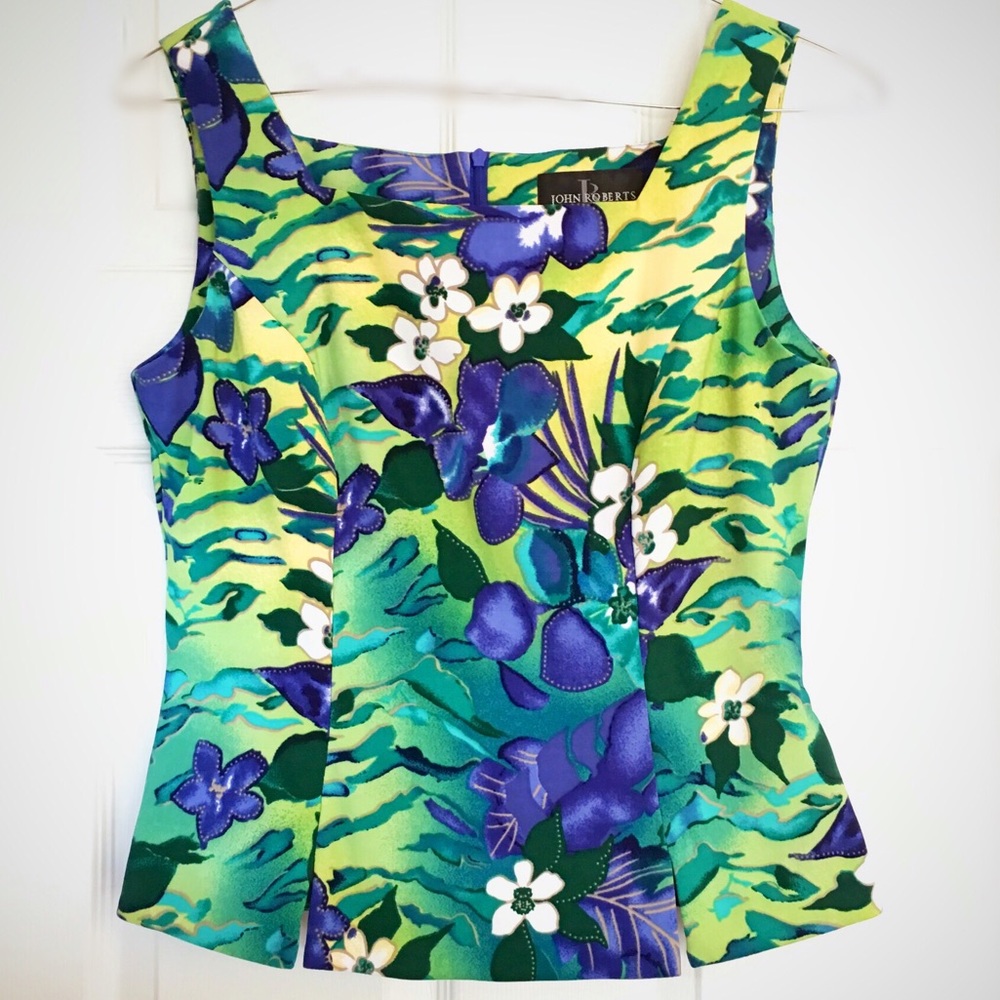 JOHN ROBERTS Sleeveless Vintage Top